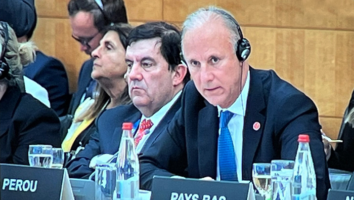 Canciller González-Olaechea remarcó en la MCM de OCDE la importancia de proponer acciones resolutivas para atender retos de era disruptiva