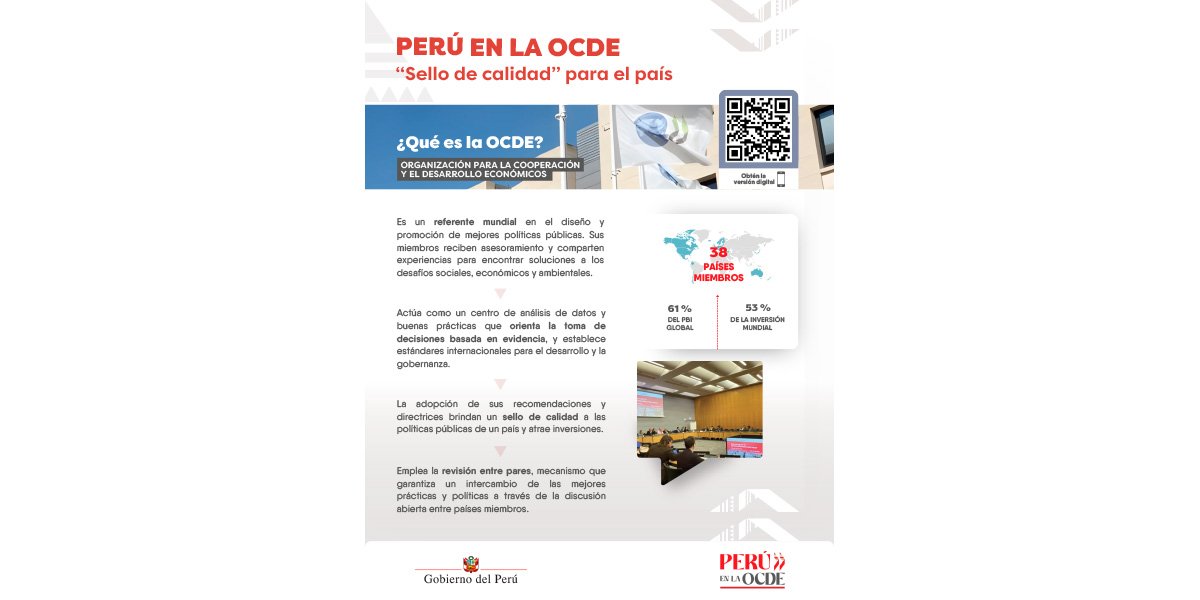 KIT DE PRENSA | Perú en la OCDE: “sello de calidad” para el país